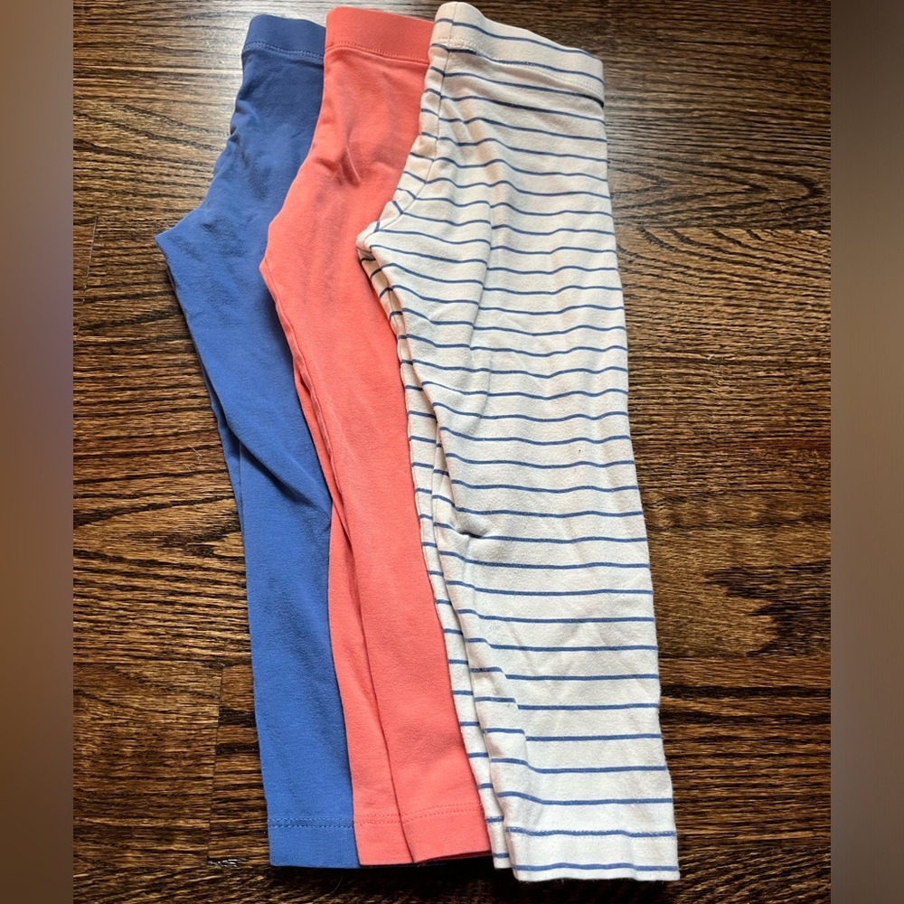 Set of three leggings. M&S. Size 2-3yrs